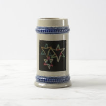 Étoiles juives au néon Stein Tasse