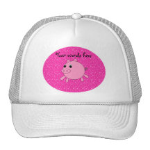 Étoiles mignonnes de rose de porc casquettes