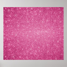 Étoiles roses de scintillement posters