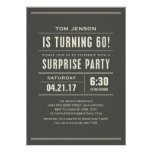 Étonnez les soixantième invitations d'anniversaire