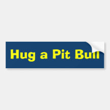 Étreignez un pitbull autocollants pour voiture