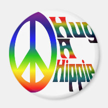 étreignez une hippie aimant