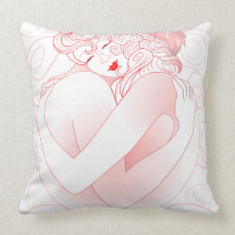 Étreinte d'amour de coussin