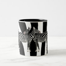Étreintes de zèbre mug
