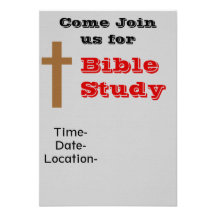 Étude de bible invitations personnalisables