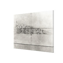 Étude de la frise d'un fronton impressions sur toile