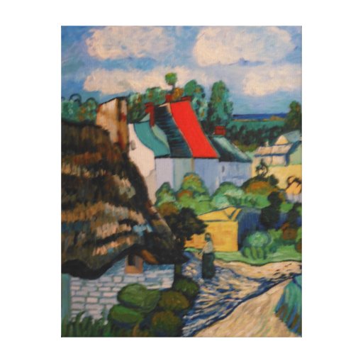 Étude de la hutte de la paille de Vincent van Gogh Impression Sur Toile