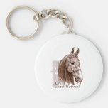 Étude de tête de Saddlebred, Brown Porte-clef
