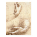 Étude des mains carte postale