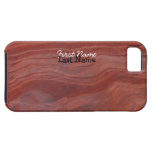 Étude rouge de couche de roche ; Personnalisable Coques iPhone 5