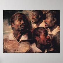 Études de la tête d'un nègre posters