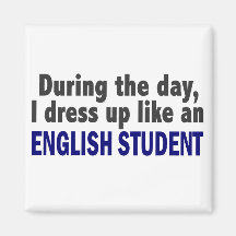 Étudiant anglais au cours de la journée aimants pour réfrigérateur