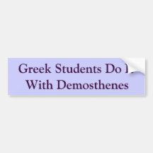 Étudiants et Démosthène grecs Adhésifs Pour Voiture