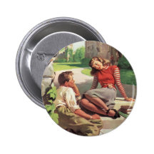 Étudiants vintages de Coed d'université d'histoire Badges