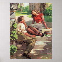 Étudiants vintages de Coed d'université d'histoire Posters