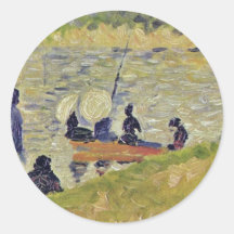Étudiez "" pour de La grand Jatte "par Seurat Geor Adhésif Rond