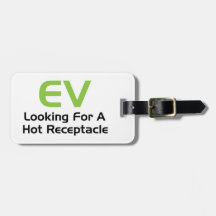 EV recherchant un récipient chaud Étiquette À Bagages