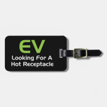 EV recherchant un récipient chaud Étiquettes À Bagage