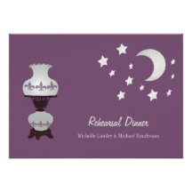 Événement de croissant de lune de Fleur de Lis de  Faire-parts
