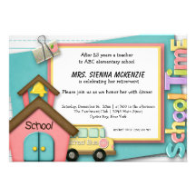 Événement d'école invitation