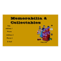 Évènements mémorables collectables cartes de visite professionnelles