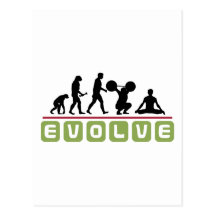 Évoluez le cadeau de yoga carte postale
