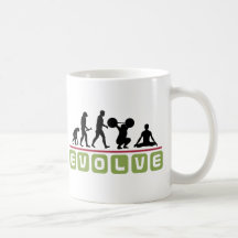 Évoluez le cadeau de yoga mug