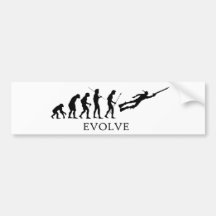 Évoluez Spearfishing Autocollant Pour Voiture