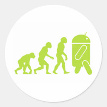 Évolution androïde autocollants
