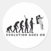 évolution astronaute autocollant