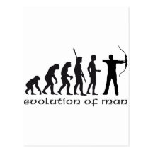 évolution bow and arrow carte postale