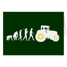 Évolution d'agriculteurs d'élever des conducteurs  cartes de vœux