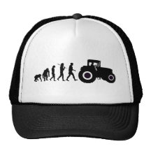 Évolution d'agriculteurs d'élever des conducteurs  casquettes de camionneur