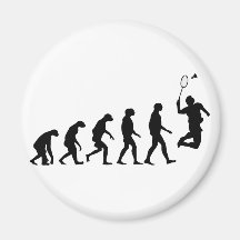 Évolution de badminton aimants pour réfrigérateur
