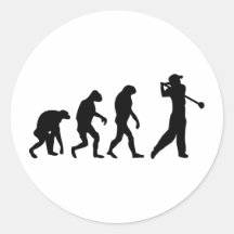 évolution de golf autocollants