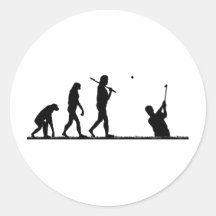 évolution de golf autocollants