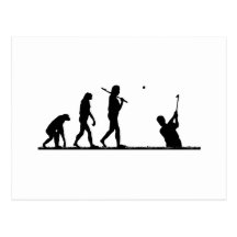 évolution de golf carte postale