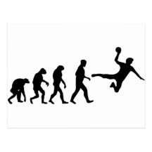 évolution de handball cartes postales