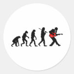 Évolution de joueur de guitare autocollants