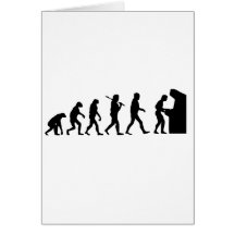 Évolution de l'homme cartes de vœux