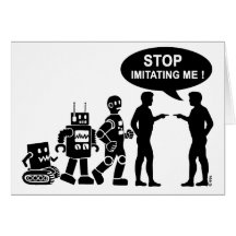 Évolution de robot cartes de vœux