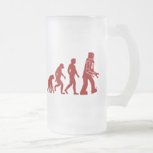 Évolution de robot de l'homme dans le robot tasse