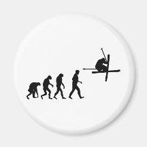 évolution de ski de ski magnets