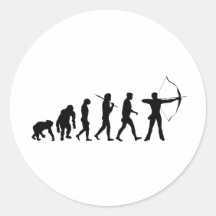 Évolution de tir à l'arc d'un tir à l'arc de tir à autocollant