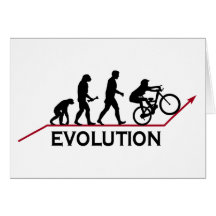 Évolution de vélo de montagne carte de vœux