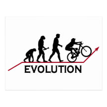 Évolution de vélo de montagne carte postale