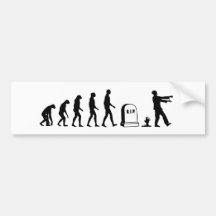 Évolution de zombi autocollant pour voiture