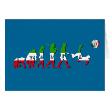 Évolution des cadeaux italiens de l'Italie Calcio  Cartes De Vœux