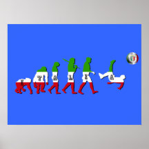 Évolution des cadeaux italiens de l'Italie Calcio  Posters