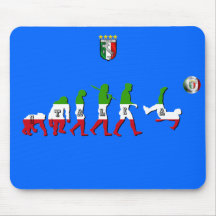 Évolution des cadeaux italiens de l'Italie Calcio  Tapis De Souris